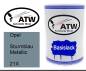 Preview: Opel, Sturmblau Metallic, 21X: 500ml Lackdose, von ATW Autoteile West.